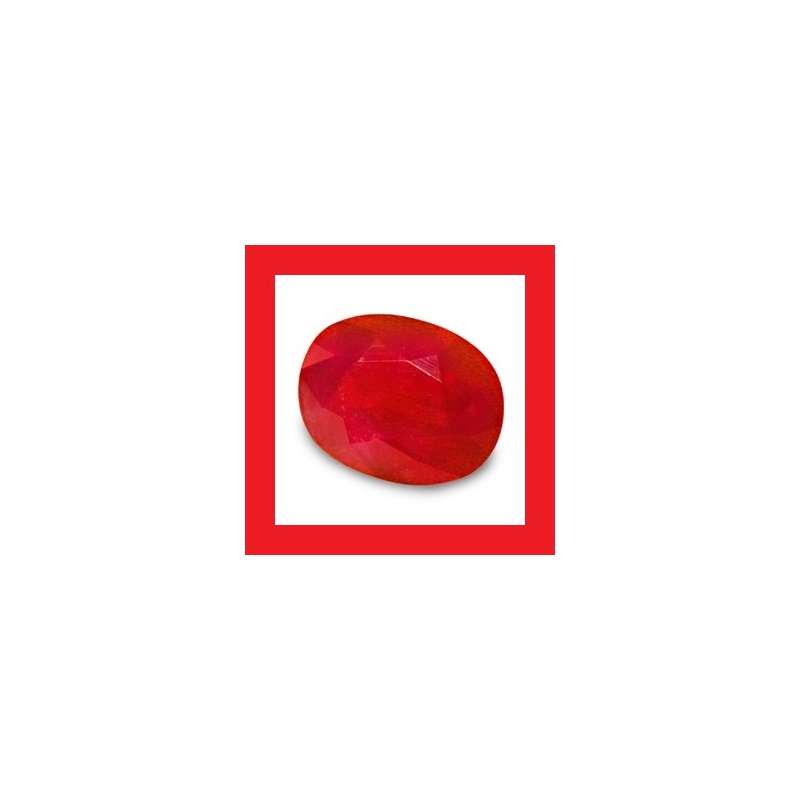 Ruby [Myanmar] - Faceted Oval Shape - 0.31cts