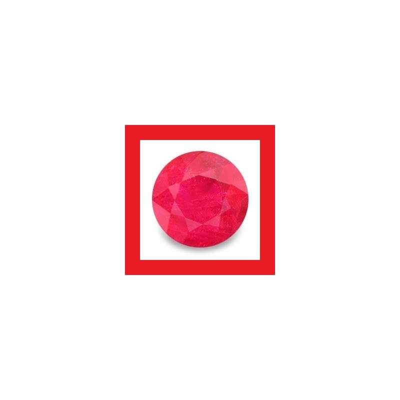 Ruby [Myanmar] - Faceted Round Shape - 0.33cts