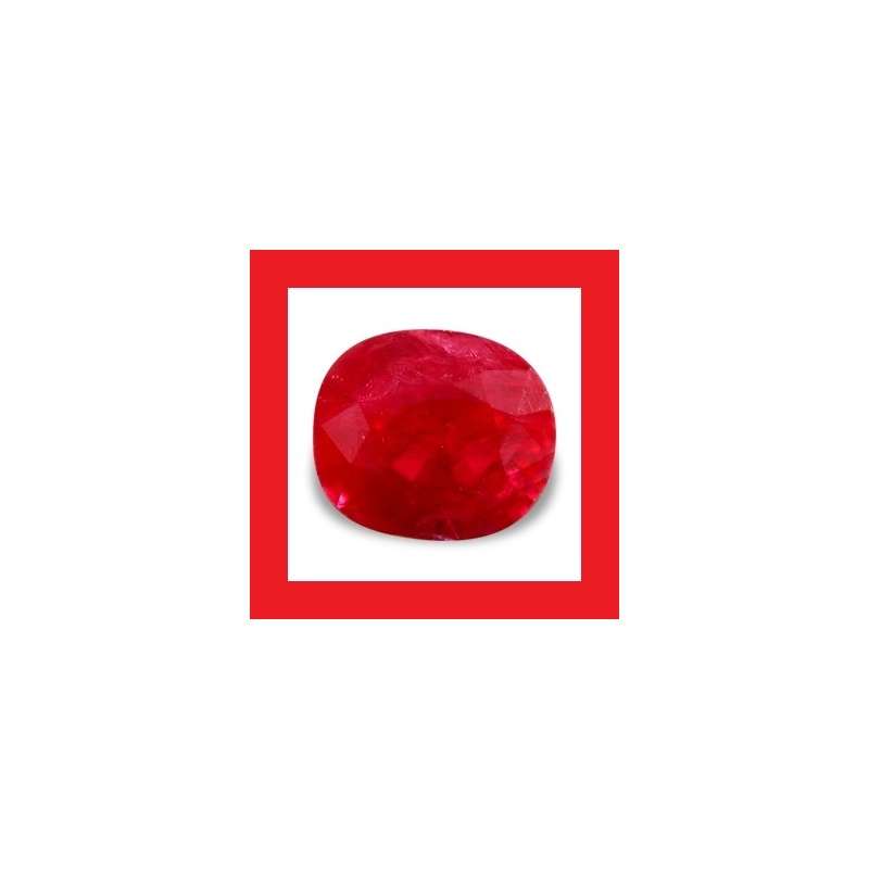 Ruby [Madagascar] - Faceted Oval Shape - 0.63cts
