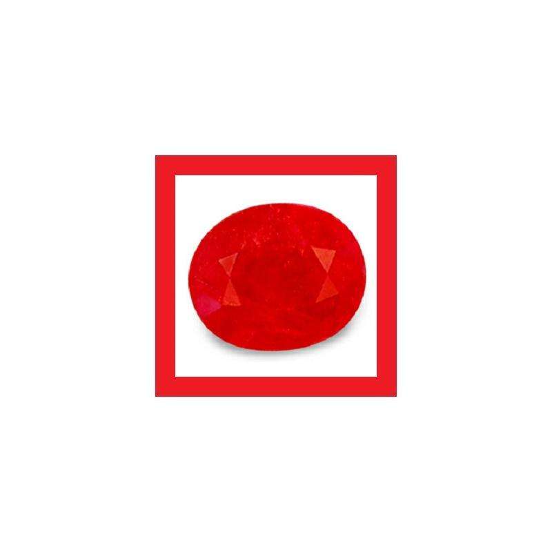 Ruby [Madagascar] - Faceted Oval Shape - 0.85cts