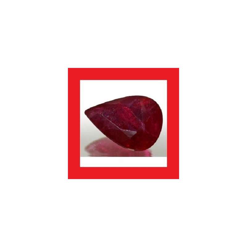 Ruby [Myanmar] - Faceted Pear Shape - 0.31cts