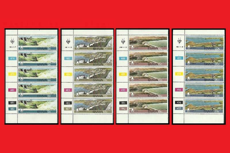 SWA Water Conservation Dams Control Strips 1980 SACC 378-381 1980/11/25