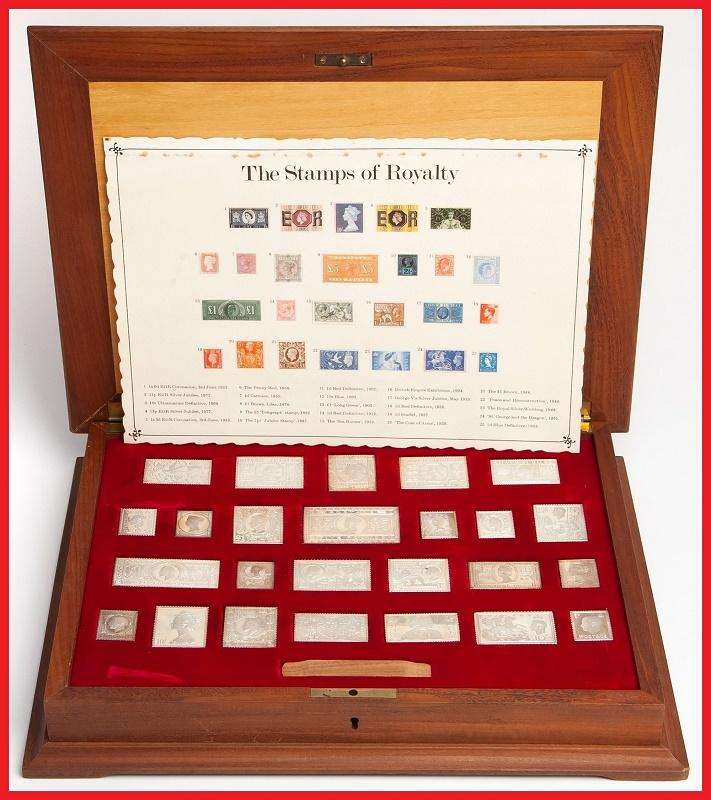 The Stamps Of Royalty - Sterling Silver Set Of 25