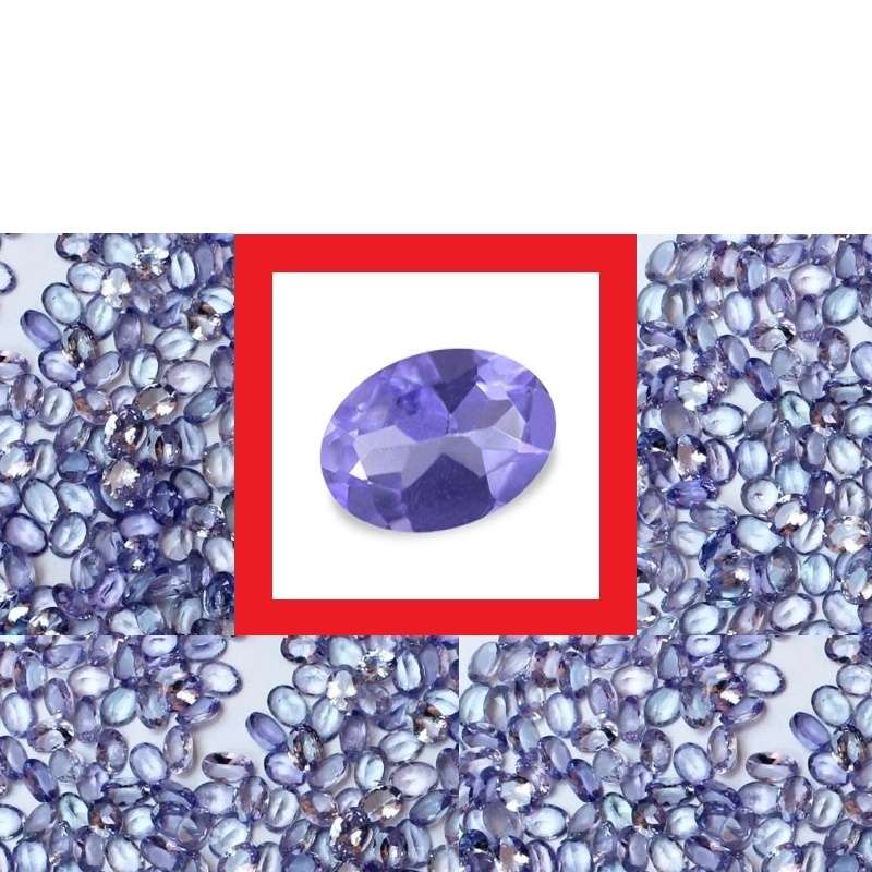 Tanzanite [Africa] - Faceted Oval Shape - Parcel Of 40 - 6.715cts