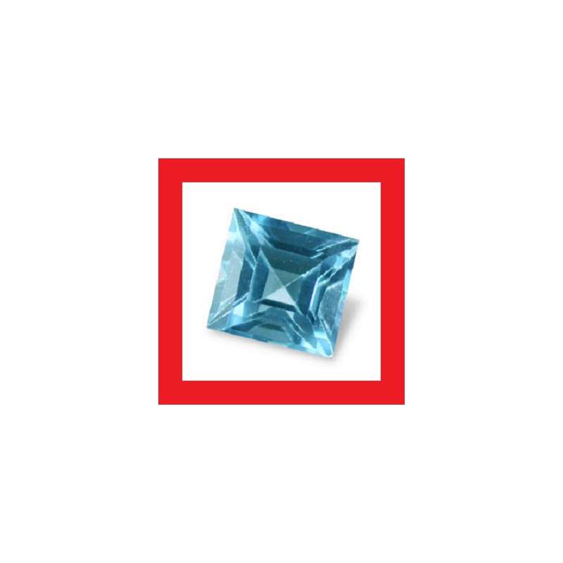Topaz [Africa] - Faceted Square Shape - 0.16cts
