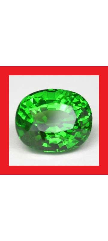 Tsavorite [Kenya] - Faceted Oval Shape - 3.89cts