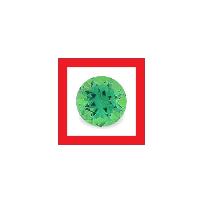 Tsavorite [Kenya] - Faceted Round Shape - 0.08cts