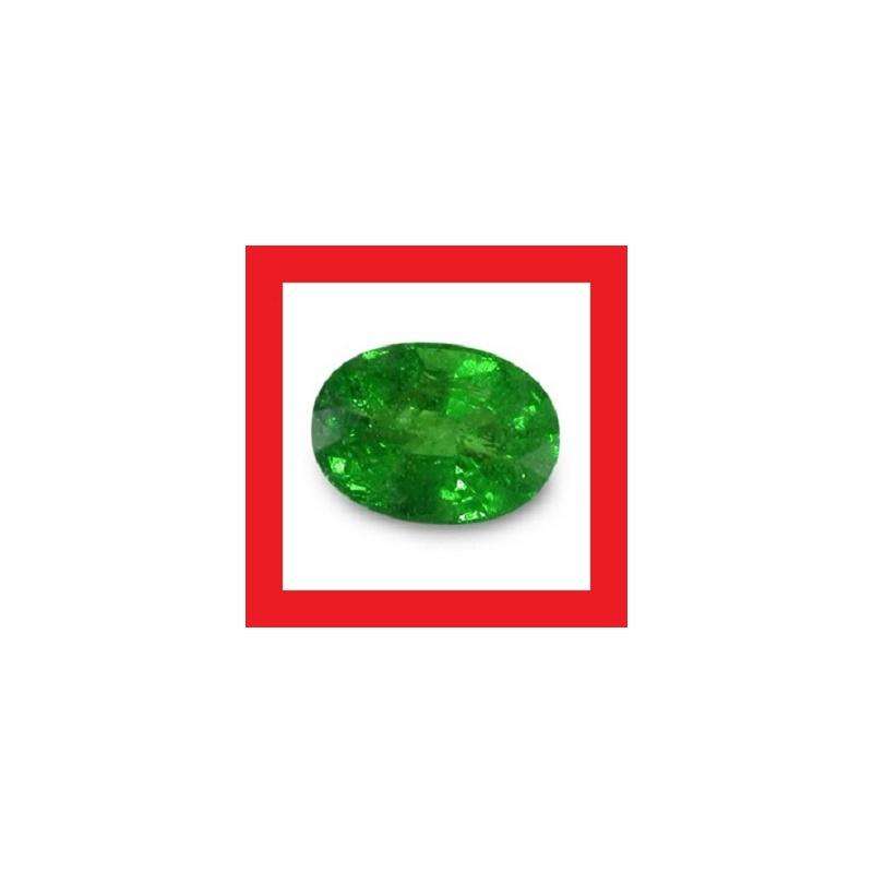 Tsavorite [Kenya, Africa] - Faceted Oval Shape - 0.57cts