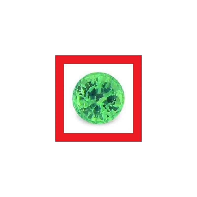Tsavorite [Tanzania] - Faceted Round Shape - Parcel Of Three +/-0.10cts