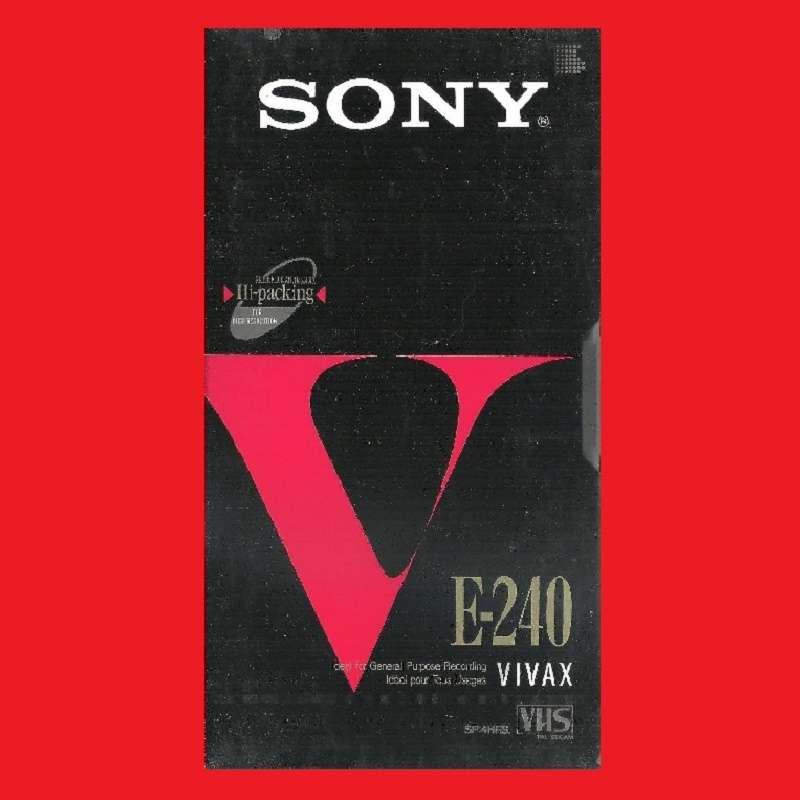 VHS Blank Tape SONY V E-240