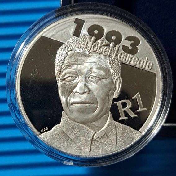 *** 2007 - SA SILVER R1 - NELSON MANDELA - IN BOX WITH COA ***
