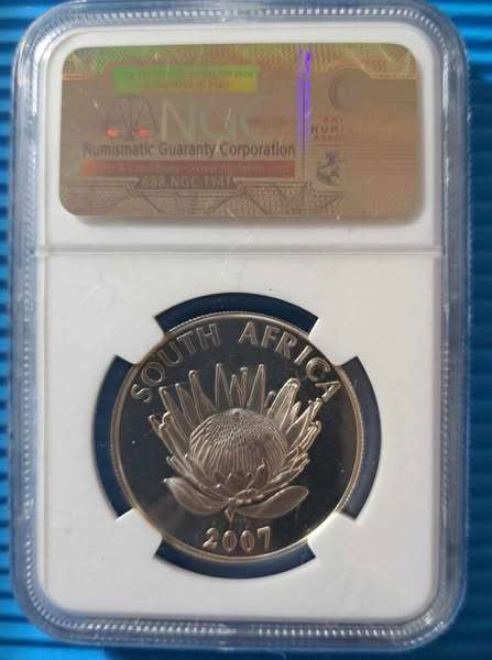*** 2007 - SA SILVER R1 - NELSON MANDELA - NGC MS66 ***