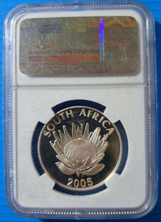 *** 2005 - SA SILVER R1 - ALBERT LUTHULI - NGC PF69 ULTRA CAMEO ***