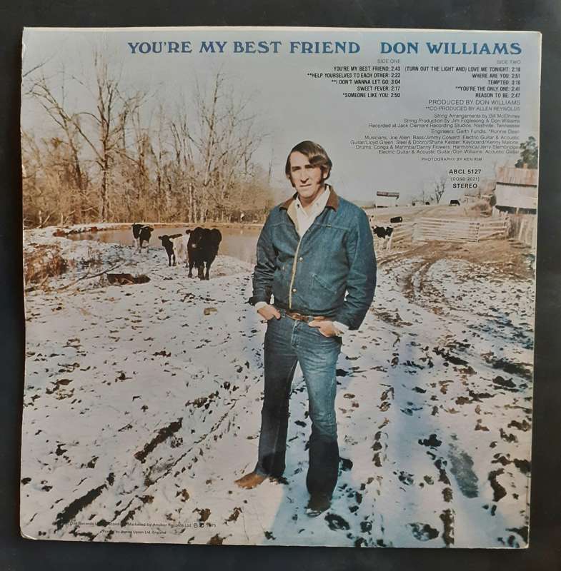Don Williams - You're My Best Friend LP Vinyl Record - UK Pressing