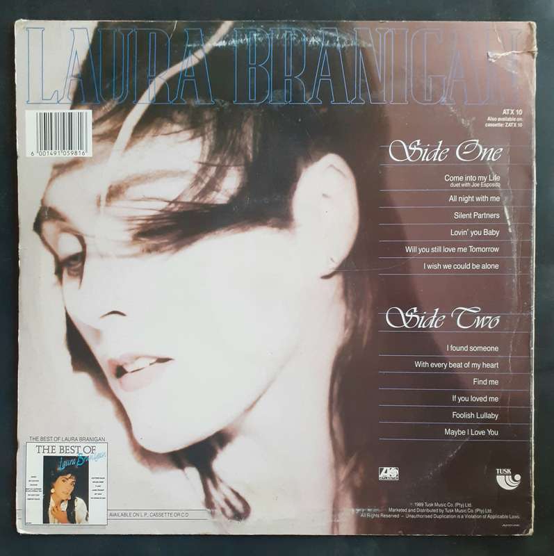 Laura Branigan - All Night With Me LP Vinyl Record