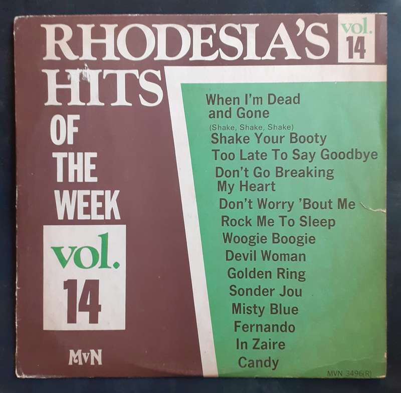 Rhodesia's Hits Of The Week Vol. 14 LP Vinyl Record