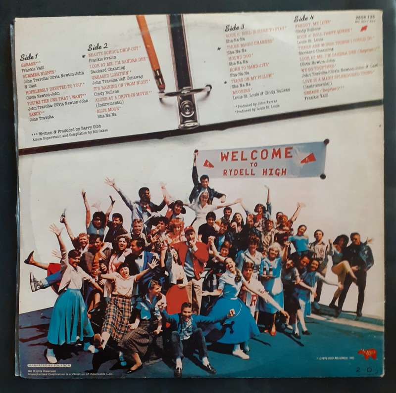 Grease (Original Movie Soundtrack) Double LP Vinyl Record Set