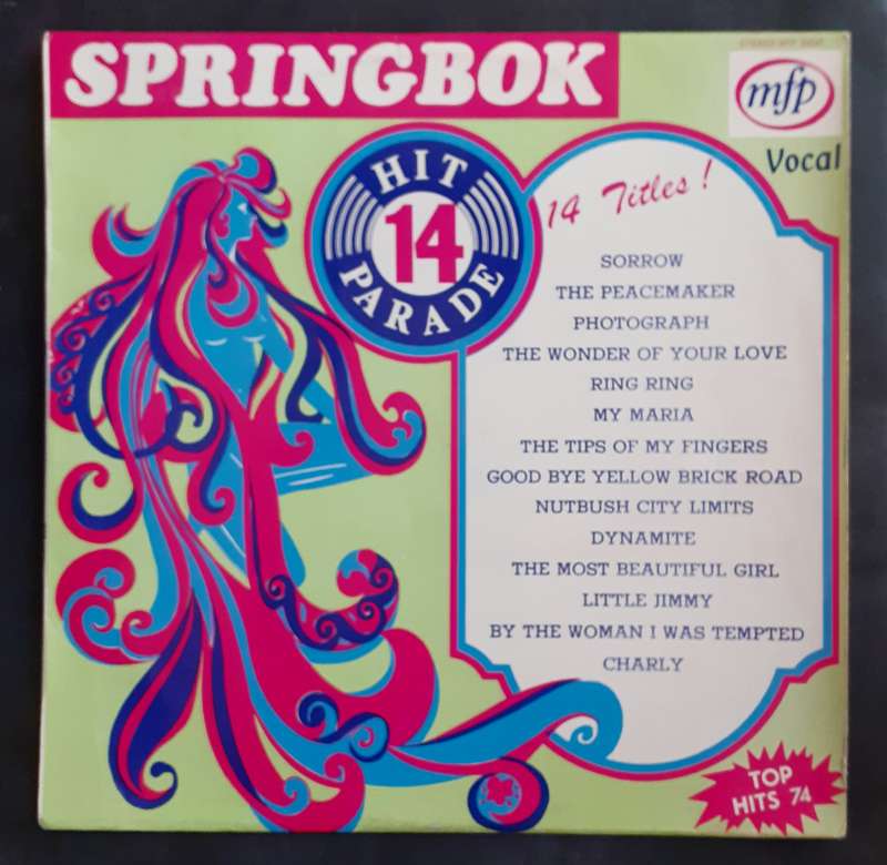Springbok Hit Parade Vol.14 LP Vinyl Record