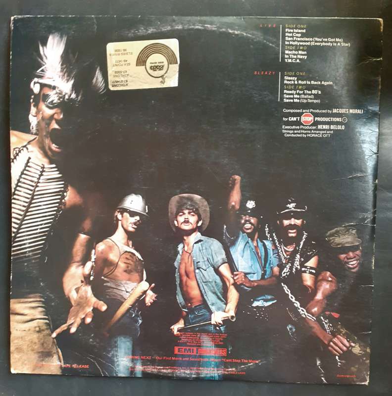 Village People - Live And Sleazy Double LP Vinyl Record Set