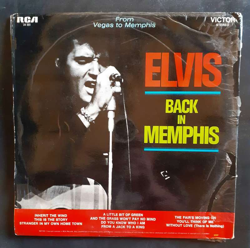 Elvis Presley - In Person At The International Hotel / Back In Memphis Double LP Vinyl Record Set