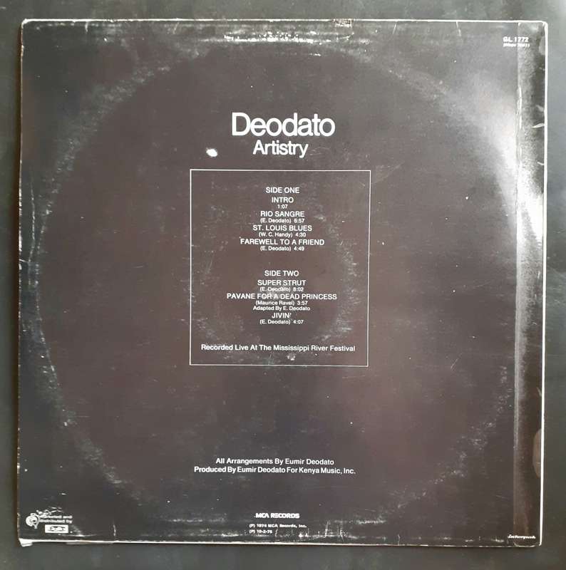 Deodato - Artistry LP Vinyl Record