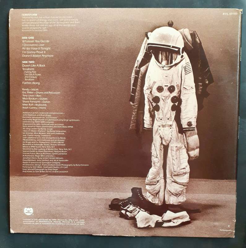 Randy Vanwarmer - Terraform LP Vinyl Record