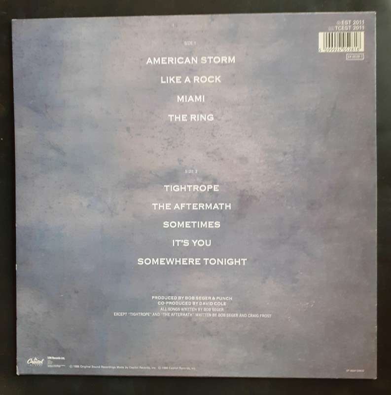 Bob Seger & The Silver Bullet Band - Like A Rock LP Vinyl Record - UK Pressing