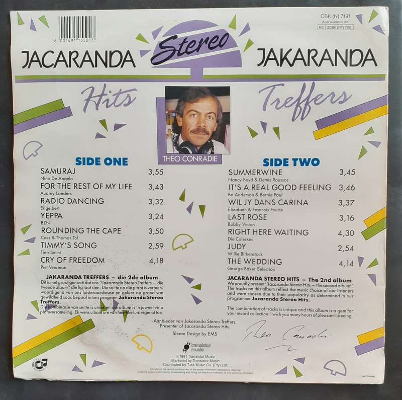 Jacaranda Hits - The Second Album LP Vinyl Record