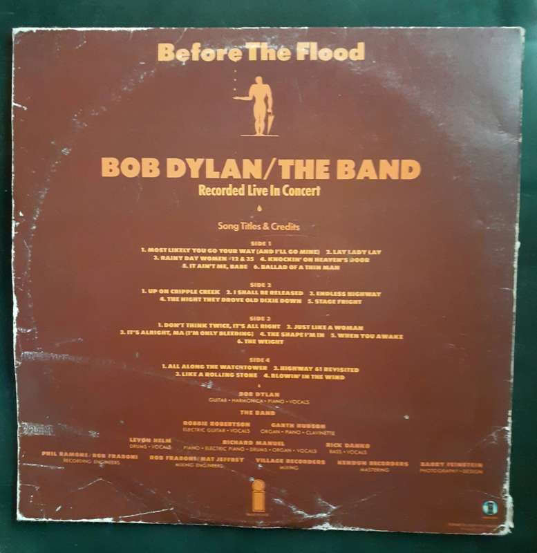 Bob Dylan / The Band - Before The Flood Double LP Vinyl Record Set - UK Pressing
