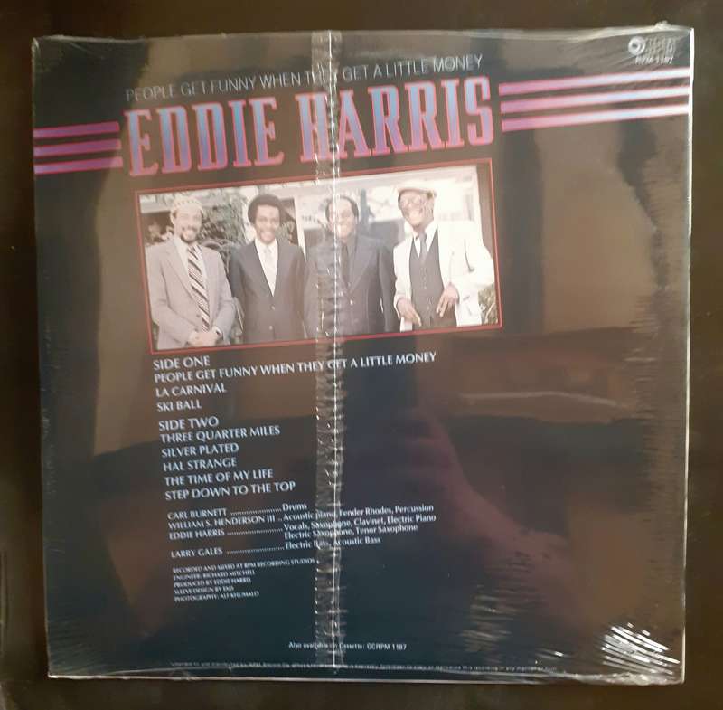 Eddie Harris - People Get Funny When They Get A Little Money LP Vinyl Record (New & Sealed)