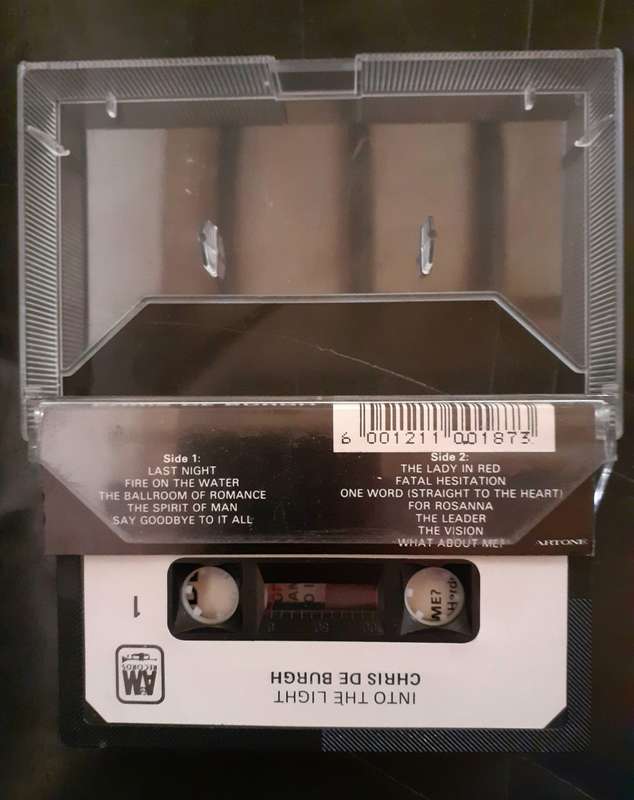 Chris de Burgh - Into The Light Cassette Tape