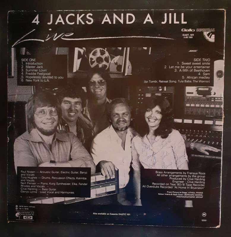 4 Jacks And A Jill - Live LP Vinyl Record