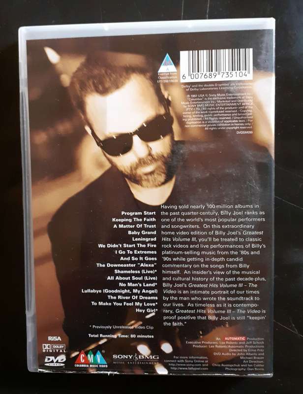 Billy Joel Greatest Hits Volume III - The Video (DVD)