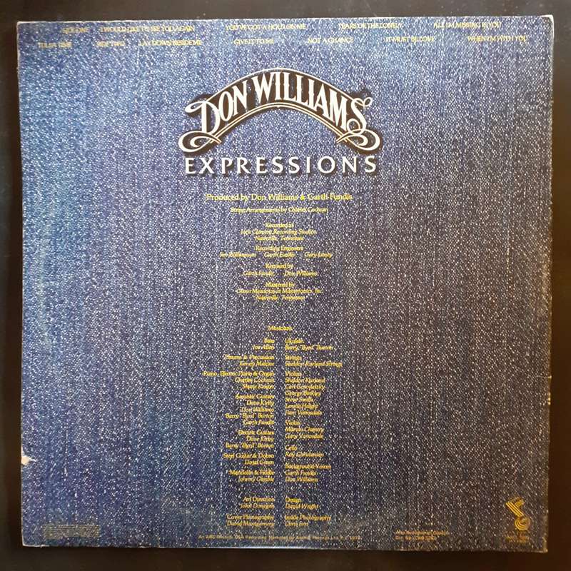 Don Williams - Expressions LP Vinyl Record - UK Pressing