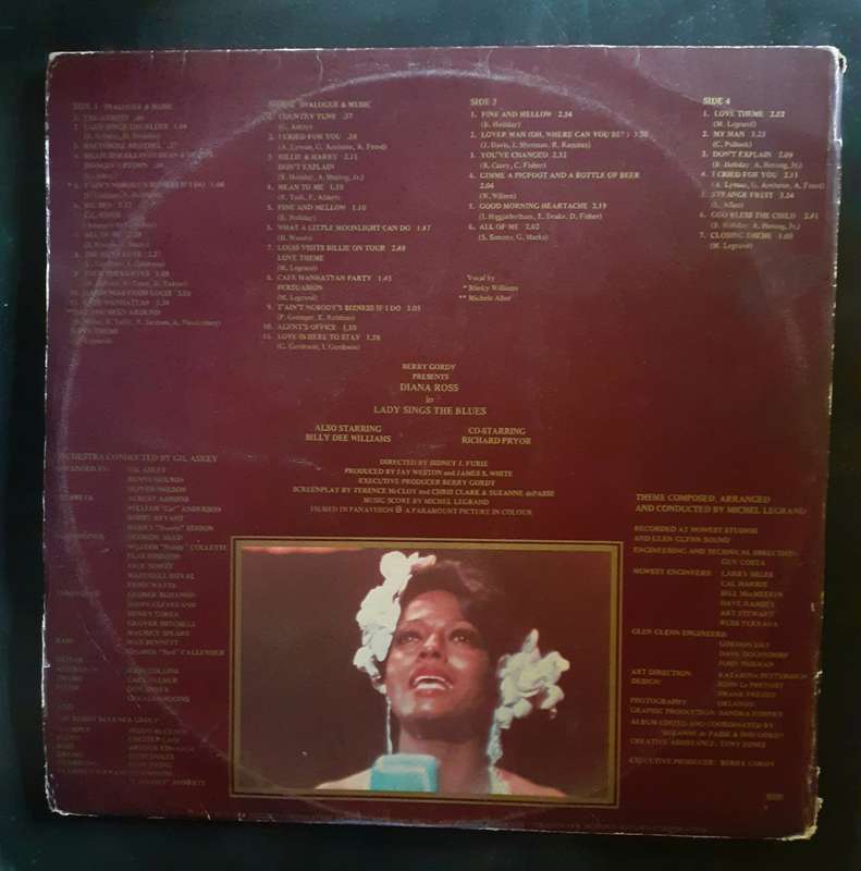 Diana Ross - Lady Sings The Blues (Original Motion Picture Soundtrack) Double LP Vinyl Record Set
