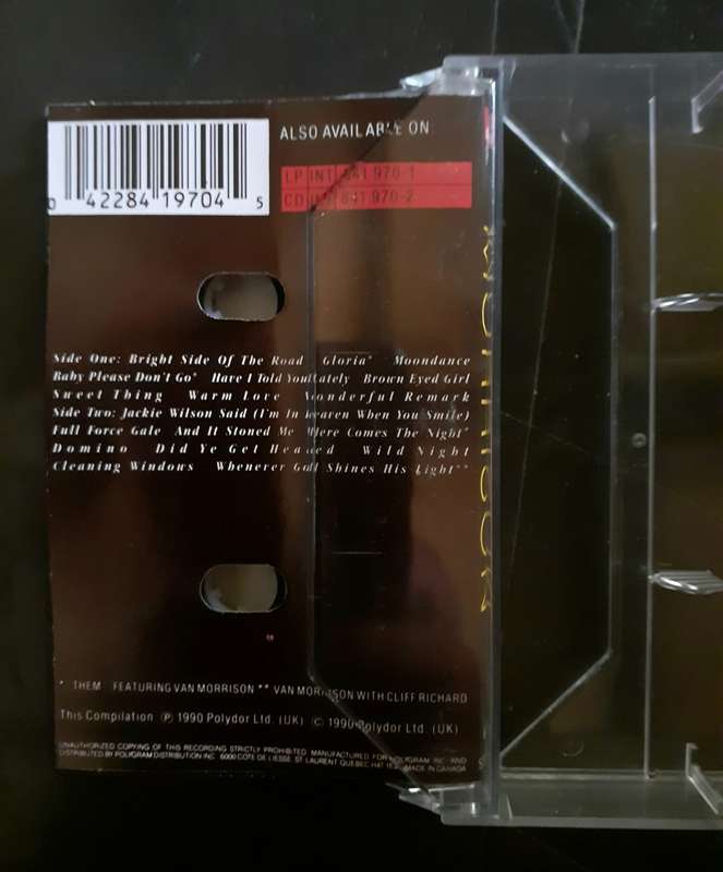 Van Morrison - The Best Of Van Morrison Cassette Tape - UK Edition