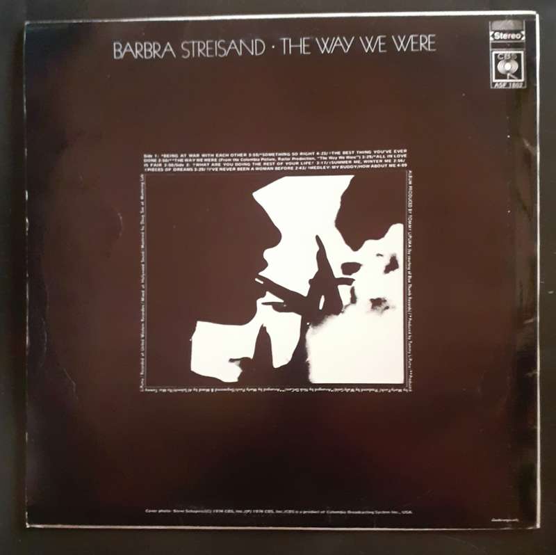 Barbra Streisand - The Way We Were LP Vinyl Record