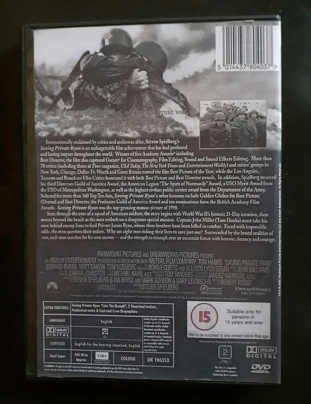 Saving Private Ryan - Tom Hanks (DVD)