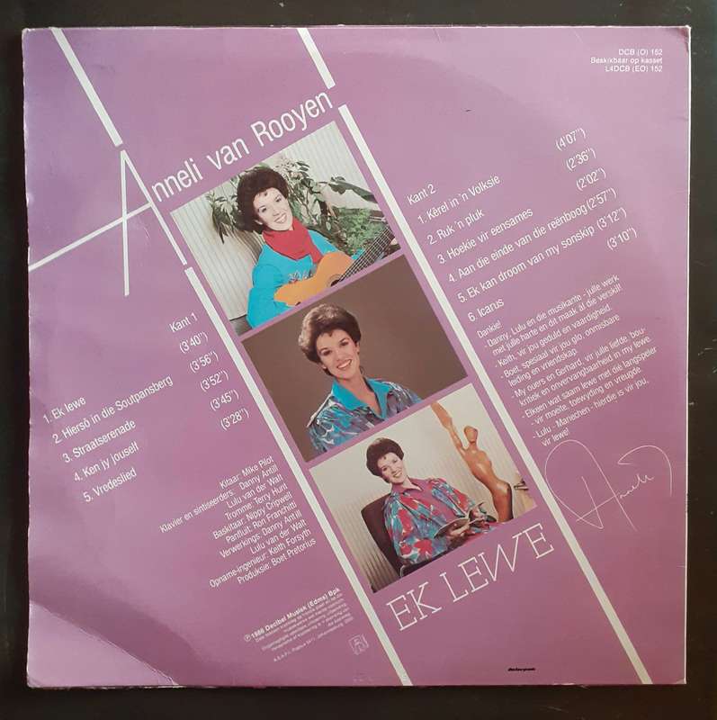 Anneli van Rooyen - EK LEWE LP Vinyl Record