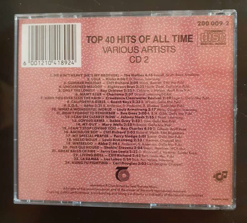 Top 40 Hits of All Time Vol.2 (CD)