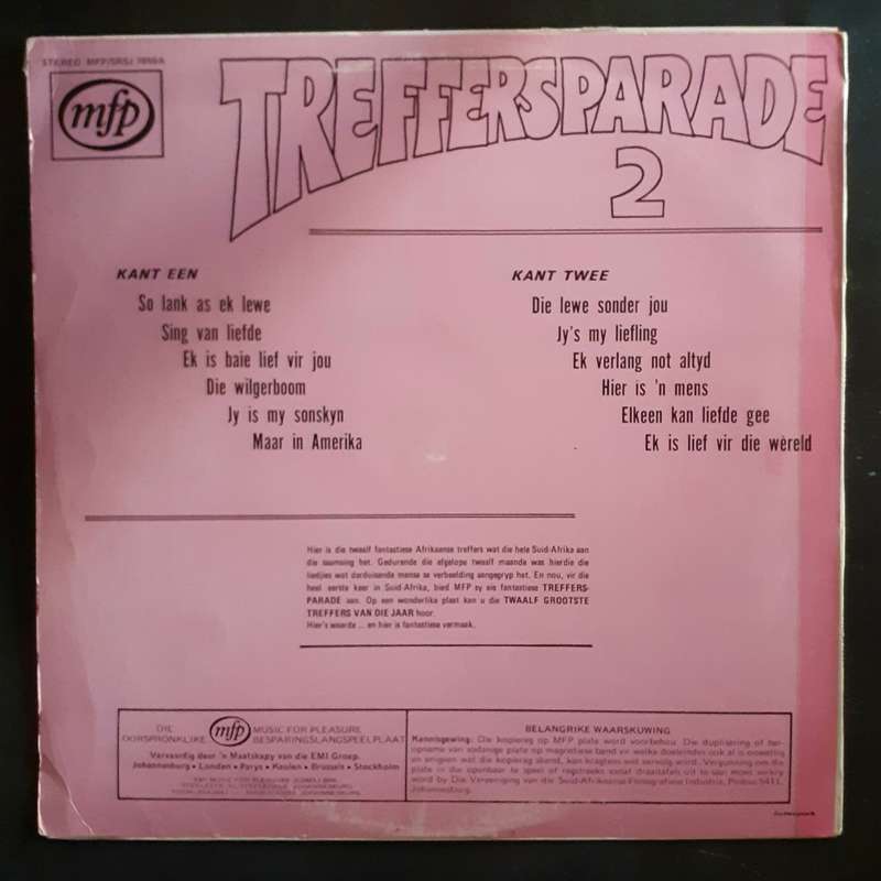 Treffers Parade Vol.2 LP Vinyl Record