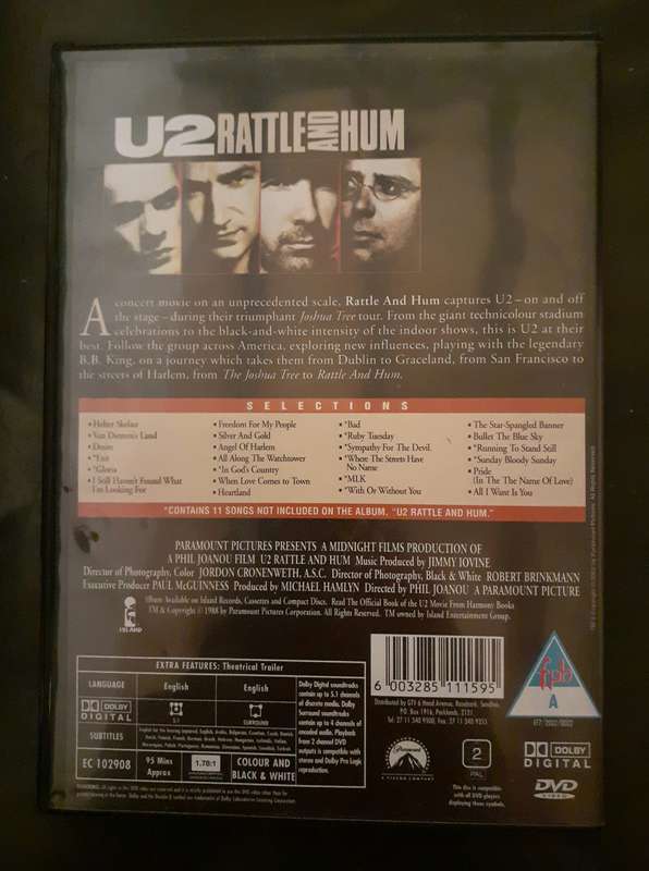 U2 - Rattle And Hum (DVD)