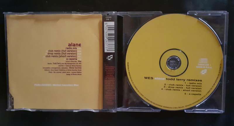 Wes - Alane (Todd Terry Remixes) (CD Single)