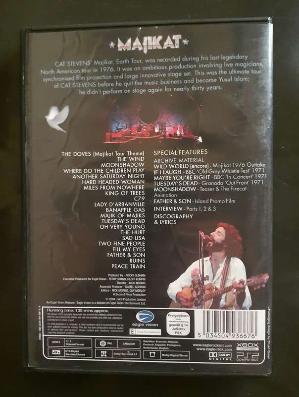 Cat Stevens - Majikat - Earth Tour 1976 (DVD)