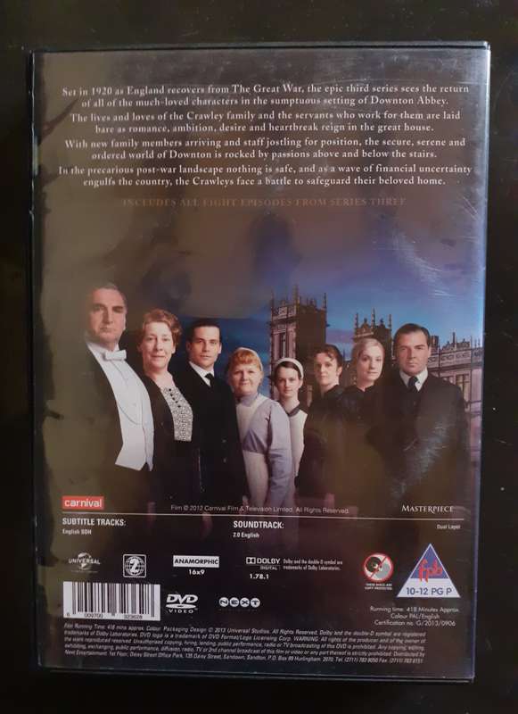 Downton Abbey Season 3 (3 DVD Set)