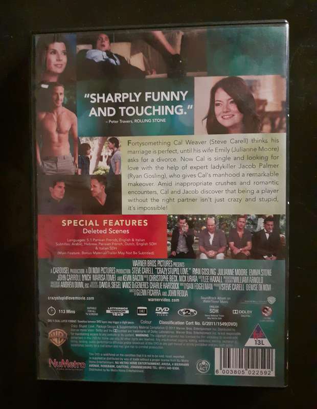 Crazy Stupid Love - Steve Carell & Ryan Gosling (DVD)