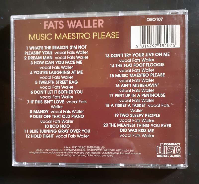 Fats Waller - Music Maestro Please (CD)
