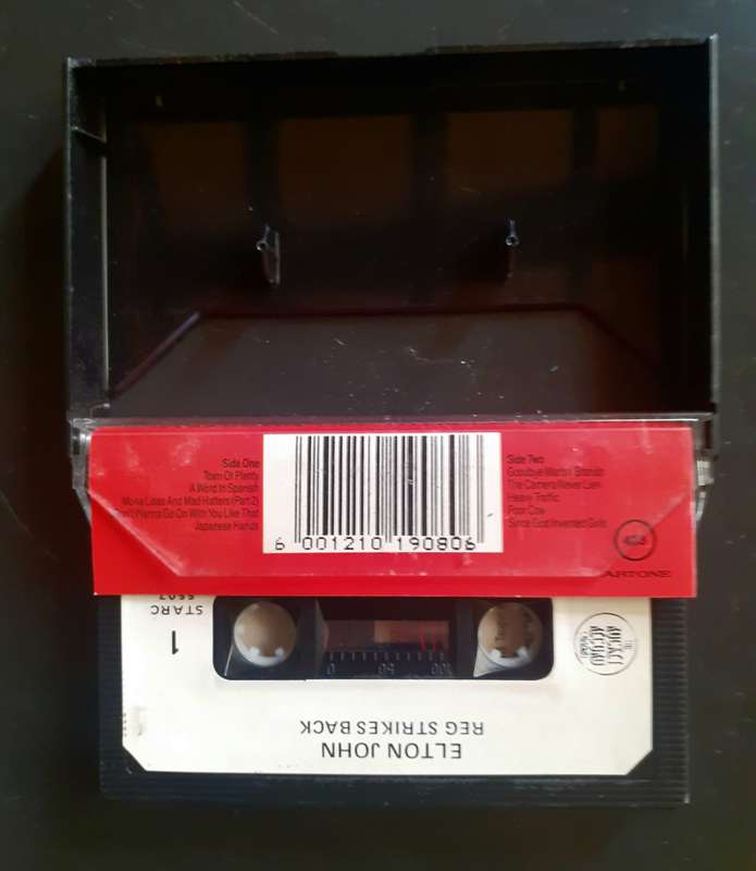 Elton John - Reg Strikes Back Cassette Tape
