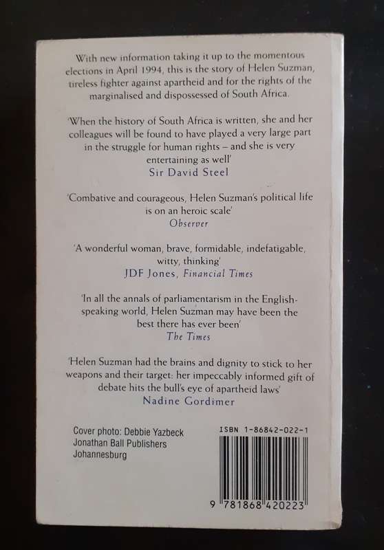 Helen Suzman: In No Uncertain Terms - Memoirs