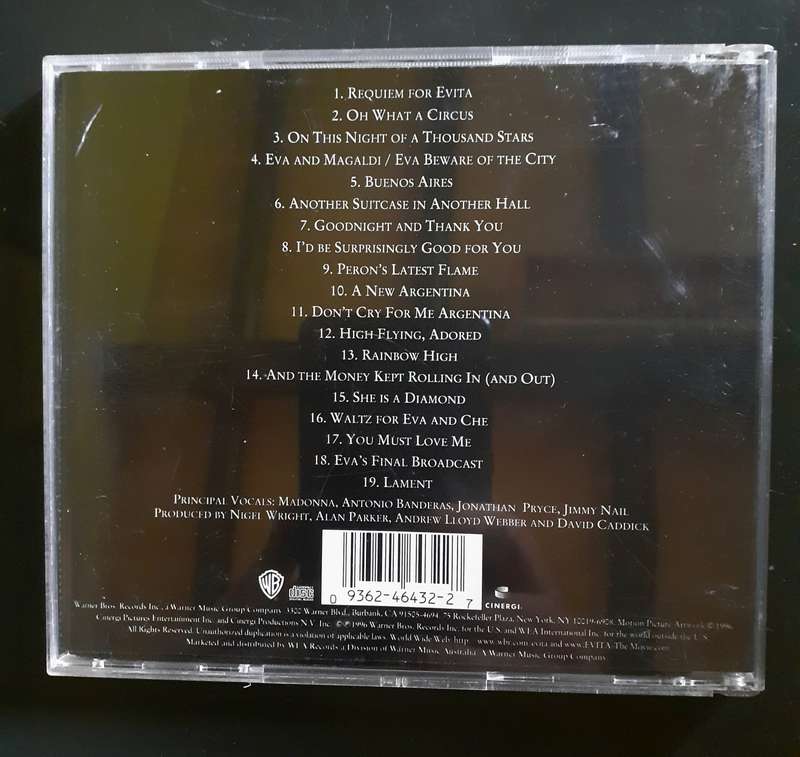 Evita (Music From The Motion Picture) - Europe Edition (CD)